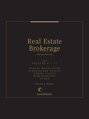 cover image of Real Estate Brokerage Law and Practice